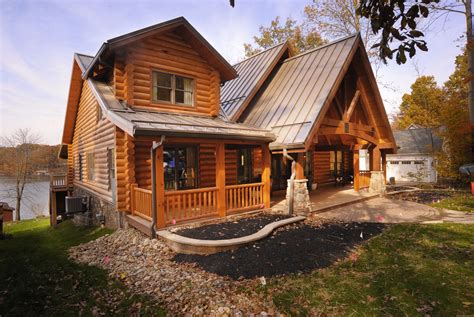 log houses with metal roofs|thicker log cabin roof.